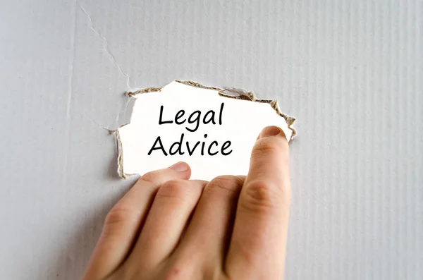 Yasal tavsiye metin kavramı — Stok fotoğraf