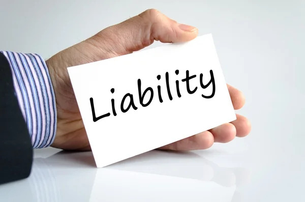 Liability text concept — Stock Photo, Image