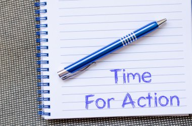 Zaman eylem yazma dizüstü için