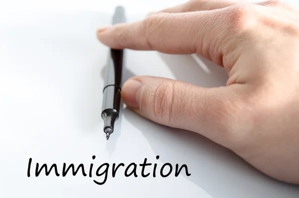 Concepto de texto de inmigración —  Fotos de Stock