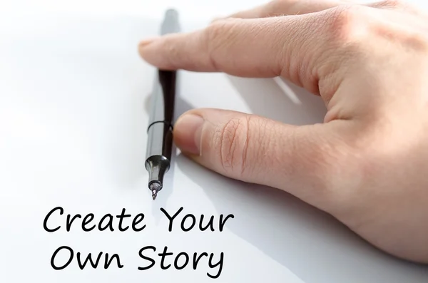 Δημιουργήστε τη δική σας ιστορία κείμενο έννοια — Φωτογραφία Αρχείου