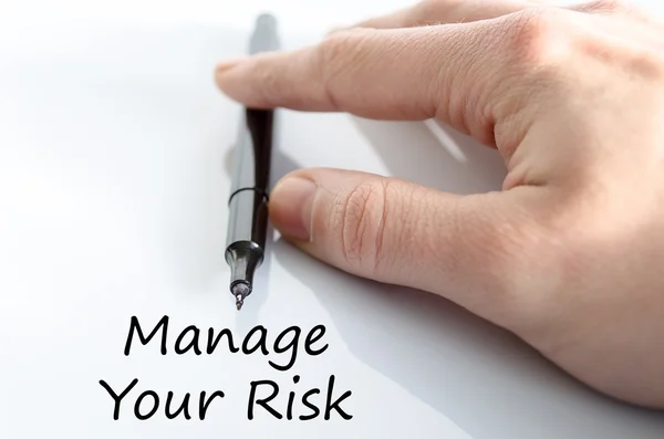 Manage your risk text concept — Stock Photo, Image