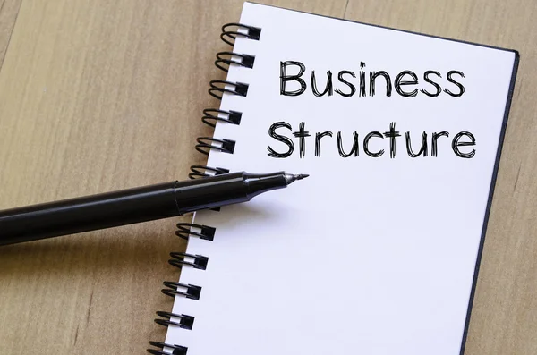 ノートブックのビジネス構造の書き込み — ストック写真