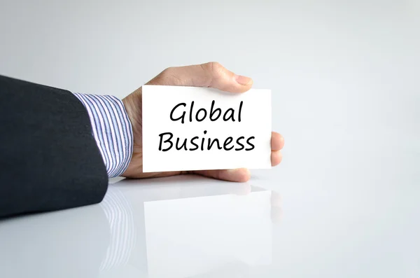 Concept global de texte d'entreprise — Photo