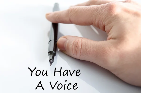 You have a voice text concept — Stock Photo, Image