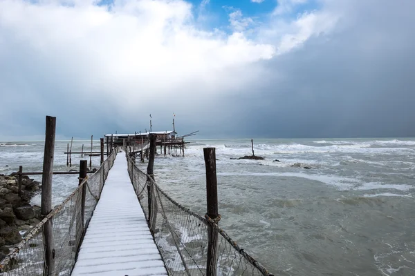 De kust van de Trabocchi — Stockfoto