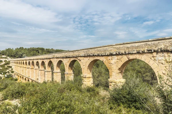 Aqueduto romano em Tarragona, Espanha — Fotografia de Stock