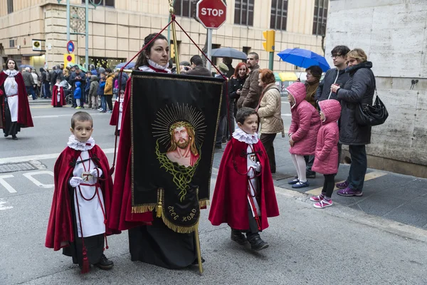 Vallási ünnepek a húsvéti héten, Spanyolország — Stock Fotó