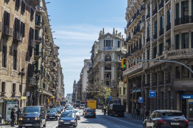 Eski Barselona şehir sokak