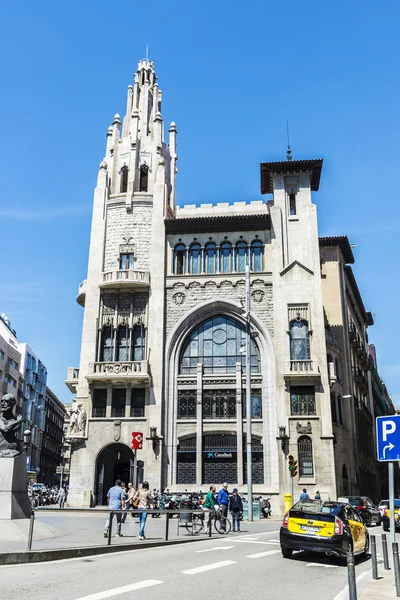 Gatan i gamla stan i Barcelona — Stockfoto