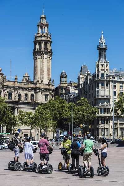 Segway tour barcelona — Fotografia de Stock