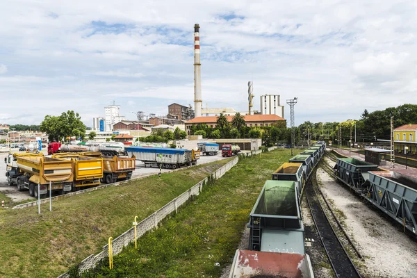 Chemical plant of Solvay company, Spain