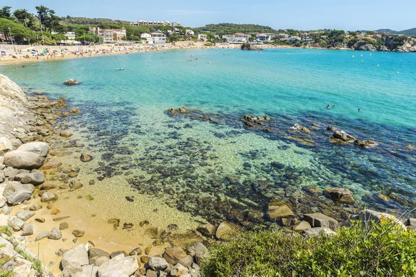 Playa de La Fosca, Costa Brava, Cataluña, España — Foto de Stock