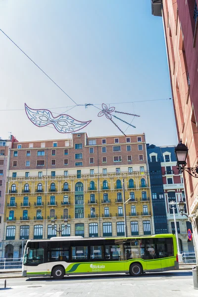 Autobus v Bilbao, Španělsko — Stock fotografie