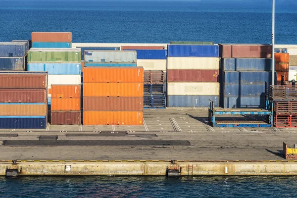 Containers in the port of Barcelona — Stock Photo, Image