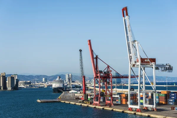 Cranes at the port of Barcelona, Spain — Stock Photo, Image