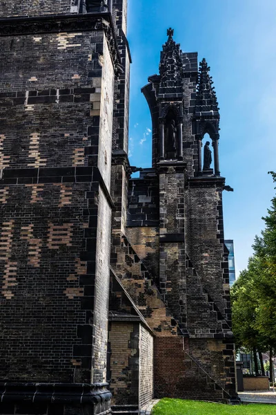 Facade Church Nicholas Nikolai Kirche Gereja Lutheran Yang Terletak Pusat — Stok Foto