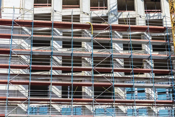 Hamburg Duitsland Augustus 2019 Metalen Steiger Wolkenkrabber Hamburg Duitsland — Stockfoto