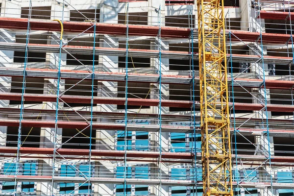 Hamburg Germany August 2019 Metal Scaffold Skyscraper Hamburg Germany — Stock Photo, Image