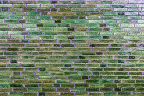 Ściana Starych Zielonych Cegieł Jako Tło Hamburgu Niemcy — Zdjęcie stockowe