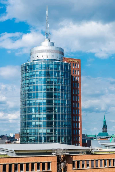 Hamburg August 2019 Hanseatic Trade Center Htc Und Columbus Haus — Stockfoto