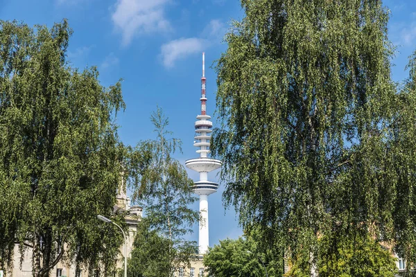 Vista Torre Heinrich Hertz Torre Radio Telecomunicación Hamburgo Alemania — Foto de Stock