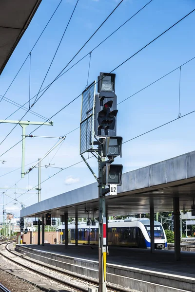 Hannover Hauptbahnhof Estação Ferroviária Central Vazia Hanôver Alemanha — Fotografia de Stock