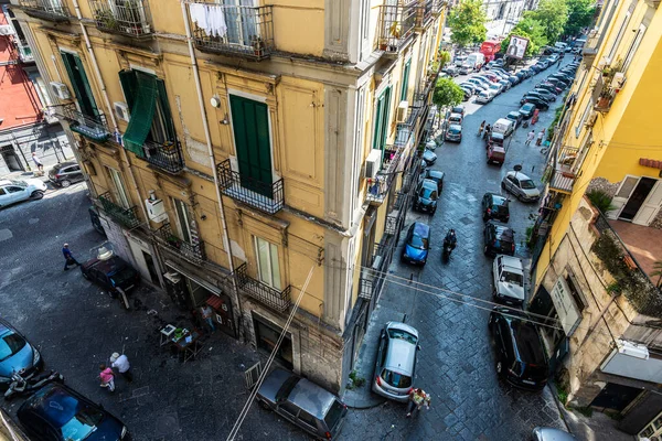 Naples Italy September 2019 Overview Street Classic Buildings People Old — Stock Photo, Image