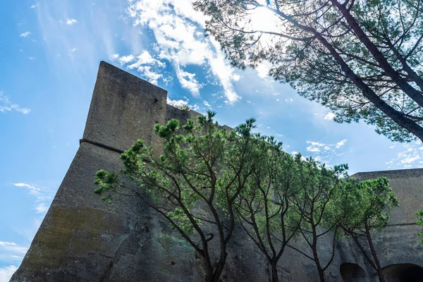 Πρόσοψη Του Κάστρου Sant Elmo Μεσαιωνικό Φρούριο Στη Νάπολη Ιταλία — Φωτογραφία Αρχείου