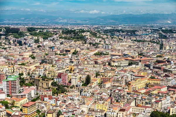 Napoli Talya Daki Napoli Şehrinin Genel Görünümü — Stok fotoğraf