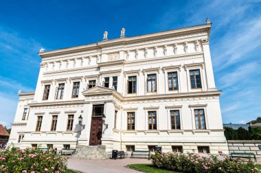 Lund, Scania, İsveç 'teki Lund Üniversitesi' nin beyaz dış görünüşü