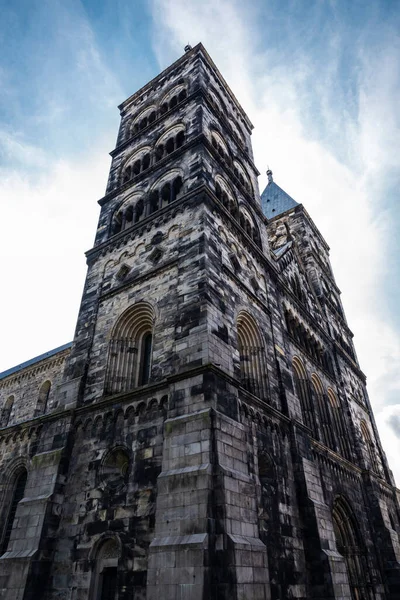 Fachada Catedral Lund Iglesia Luterana Lund Scania Suecia —  Fotos de Stock