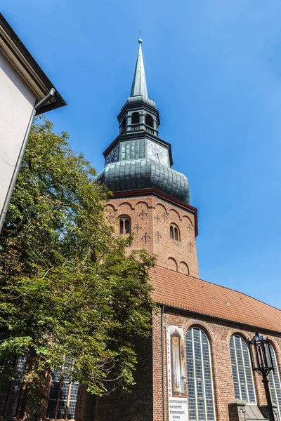 Kostel Svatých Kosmů Damian Nebo Cosmae Luteránský Kostel Stade Dolní — Stock fotografie