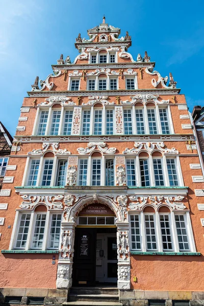 Hansestadt Stade Duitsland Augustus 2019 Oud Klassiek Gebouw Weser Renaissance — Stockfoto