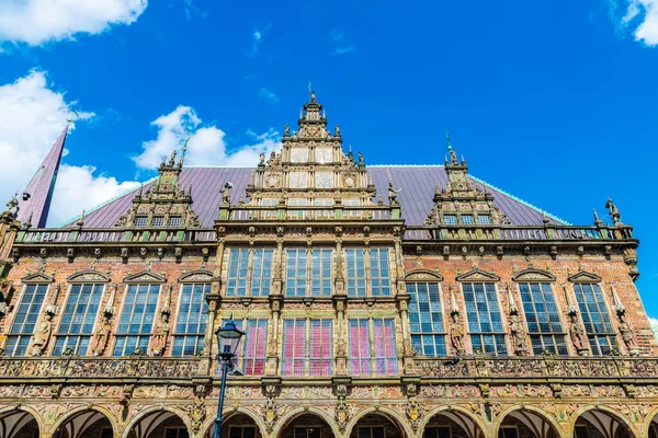 Gebouw Van Het Stadhuis Van Bremen Oude Binnenstad Van Bremen — Stockfoto