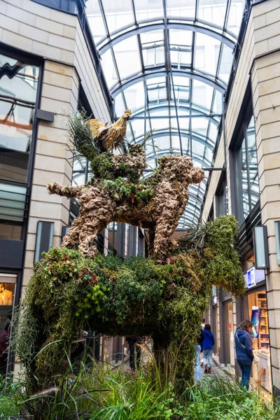 Brémy Německo Srpna 2019 Katharinen Průjezd Nákupní Centrum Zvířecí Plastikou — Stock fotografie