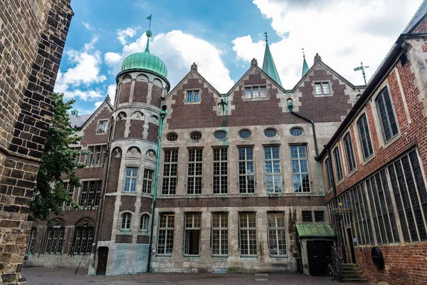 Gebouw Van Het Stadhuis Van Bremen Oude Binnenstad Van Bremen — Stockfoto