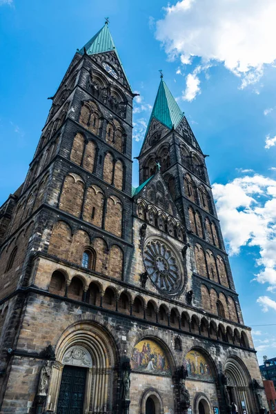 Entrada Catedral Bremen Centro Bremen Alemania —  Fotos de Stock