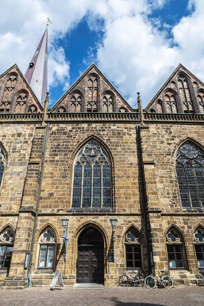 Brema Niemcy Sierpnia 2019 Fasada Kościoła Matki Bożej Kirche Unser — Zdjęcie stockowe