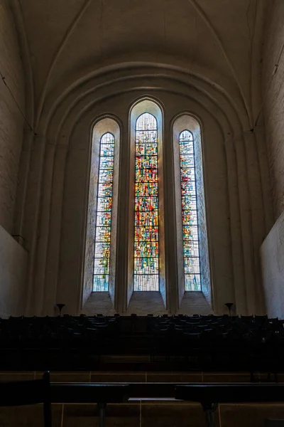 Vidrieras Interior Catedral Lubeck Centro Lubeck Alemania — Foto de Stock