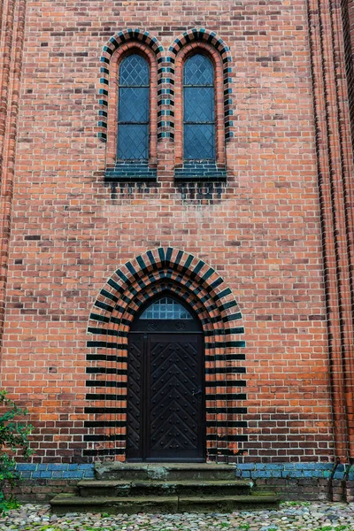 Szent Mihály Templom Ajtaja Lunenburg Óvárosában Alsó Szászországban Németországban — Stock Fotó