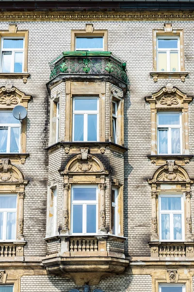 Fassade Eines Alten Klassischen Gebäudes Der Altstadt Von Krakau Polen — Stockfoto