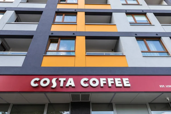 Warsaw Poland September 2018 Facade Costa Coffee Warsaw Poland — Stock Photo, Image