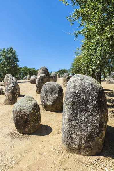 Μεγαλιθικών συγκρότημα almendres, Πορτογαλία — Φωτογραφία Αρχείου