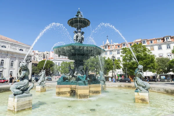 Pedro IV square, Lisbon, Portugal — Stock Photo, Image