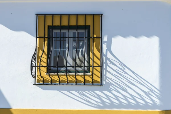 Barred window in Evora, Portugal — Stock Photo, Image