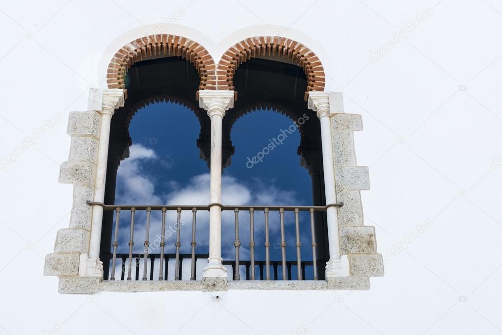 window of a palace in Evora, Portugal
