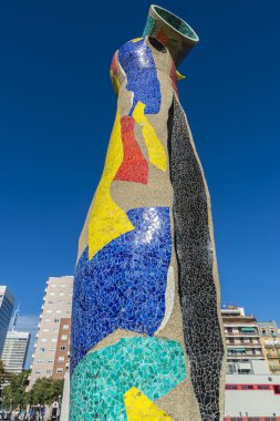Sculpture Dona i Ocell, Barcelona clipart