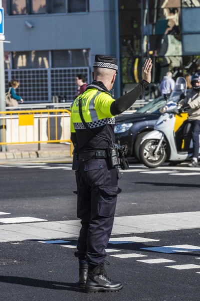 Traffic police, Barcelona — Stock Photo, Image