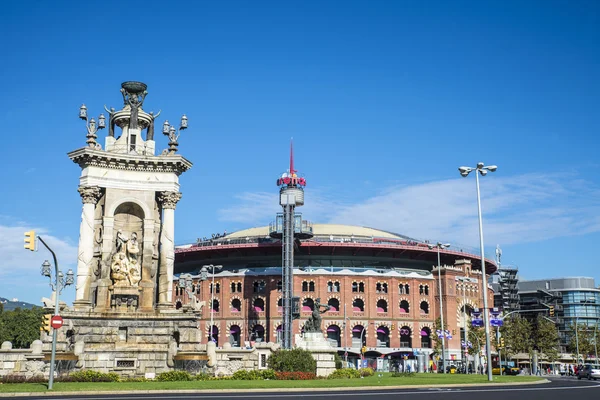 Plaza de Espana i Barcelona, Spanien — Stockfoto